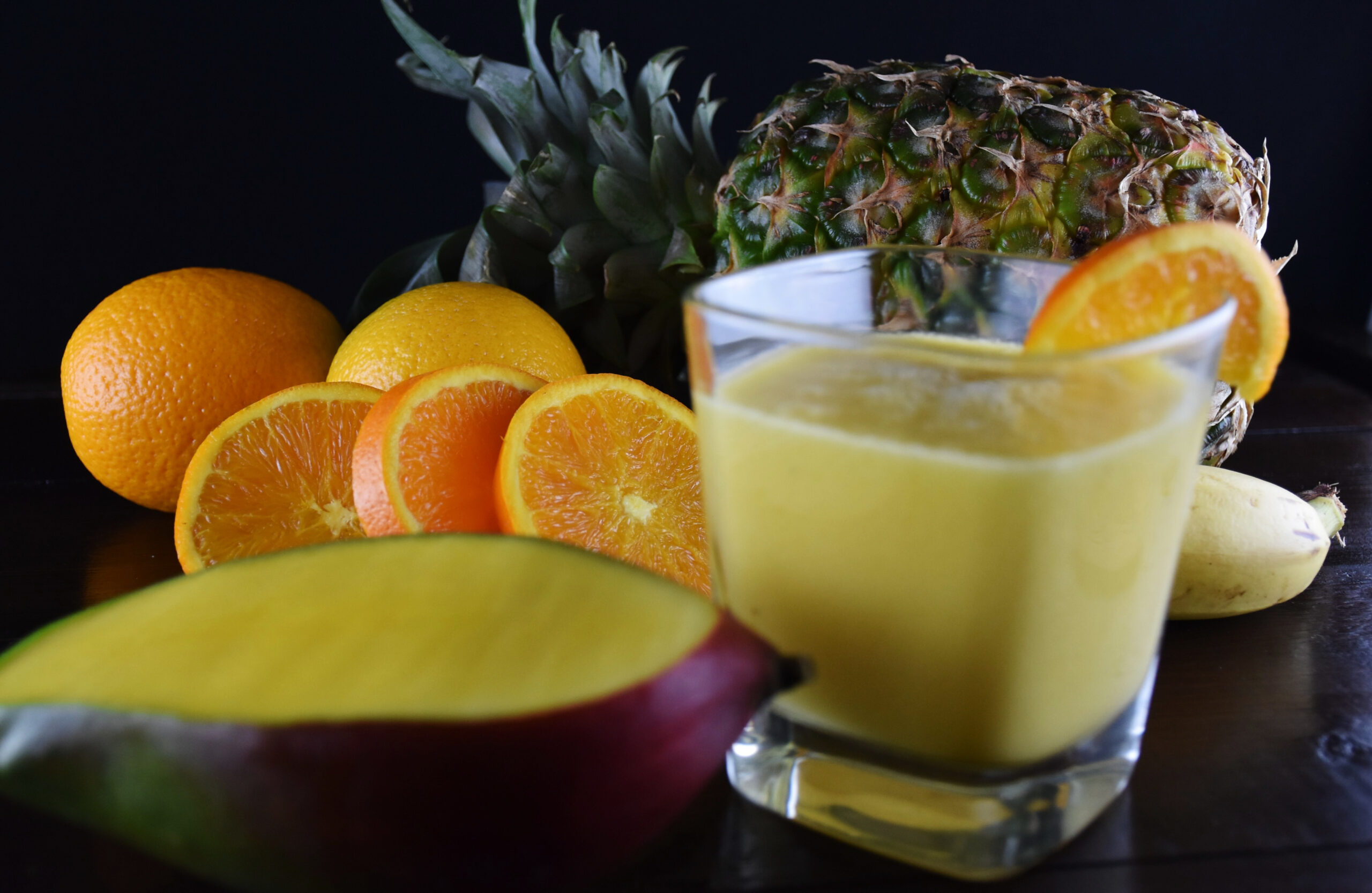 Mango, Orange and Pineapple Smoothie
